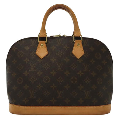 Louis Vuitton Alma, Brown, Canvas, handbag