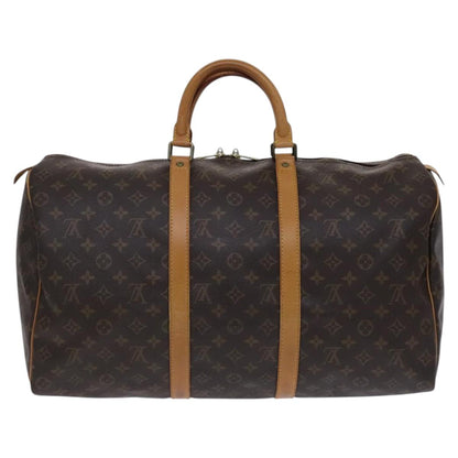 Louis Vuitton Keepall 50, Brown, Canvas, travel