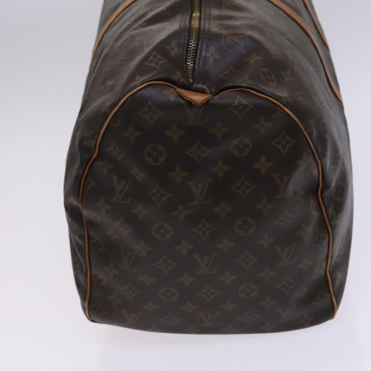 Louis Vuitton Keepall 60, Brown, Canvas, travel