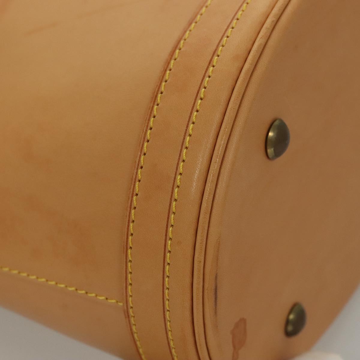 Louis Vuitton Bucket PM, Beige, Leather, shoulder