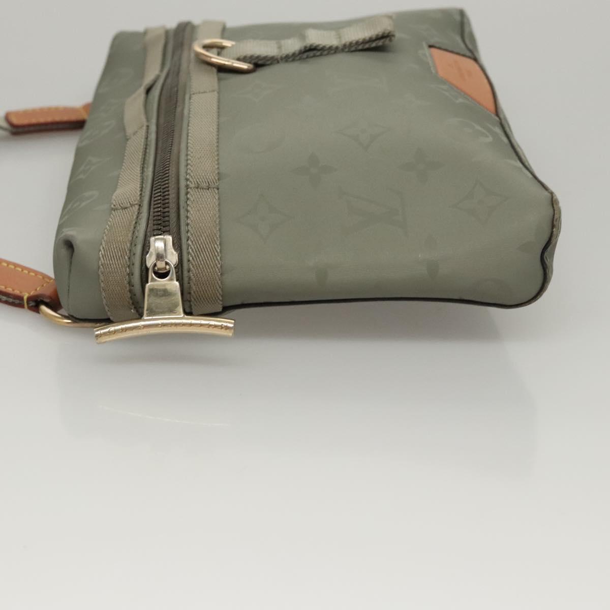 Louis Vuitton Messenger, Grey, Canvas, shoulder