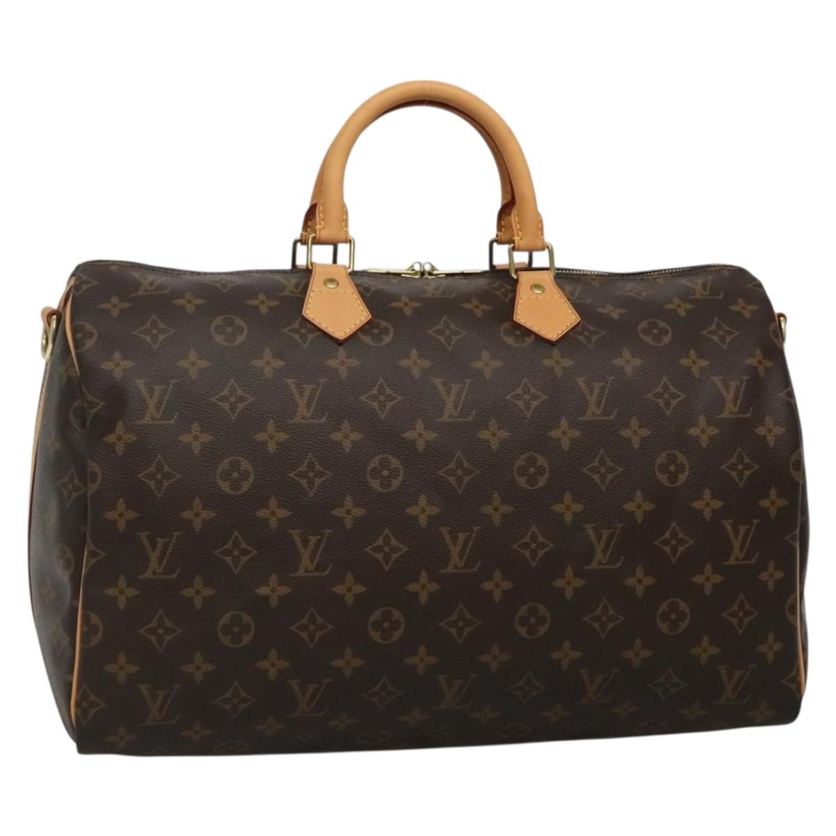 Louis Vuitton Speedy Bandoulière, Brown, "CANVAS, LEATHER", travel