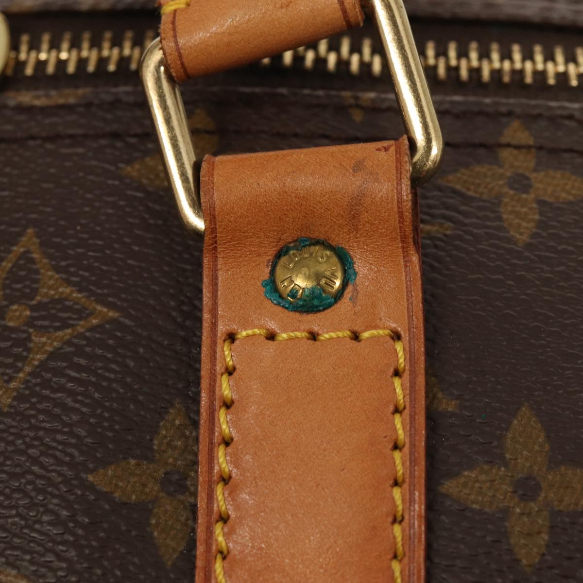 Louis Vuitton Keepall 60, Brown, Canvas, travel