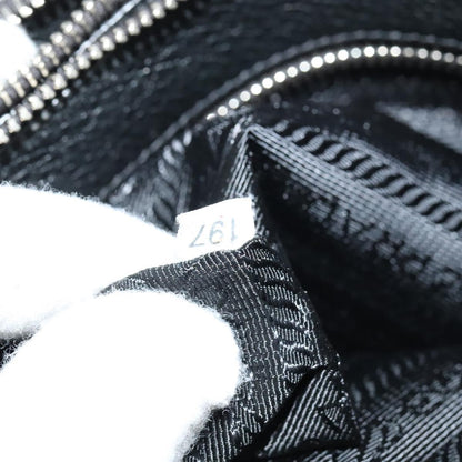 Prada Double, Black, Leather, shoulder