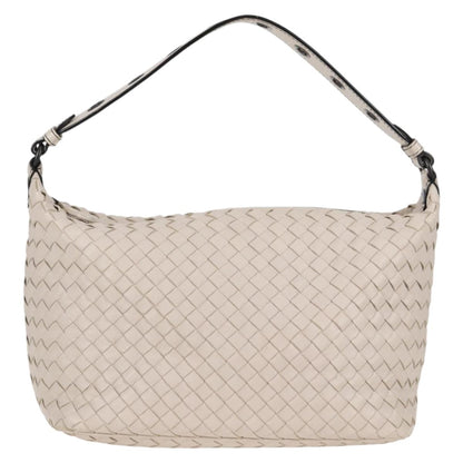 Bottega Veneta Intrecciato, White, Leather, handbag
