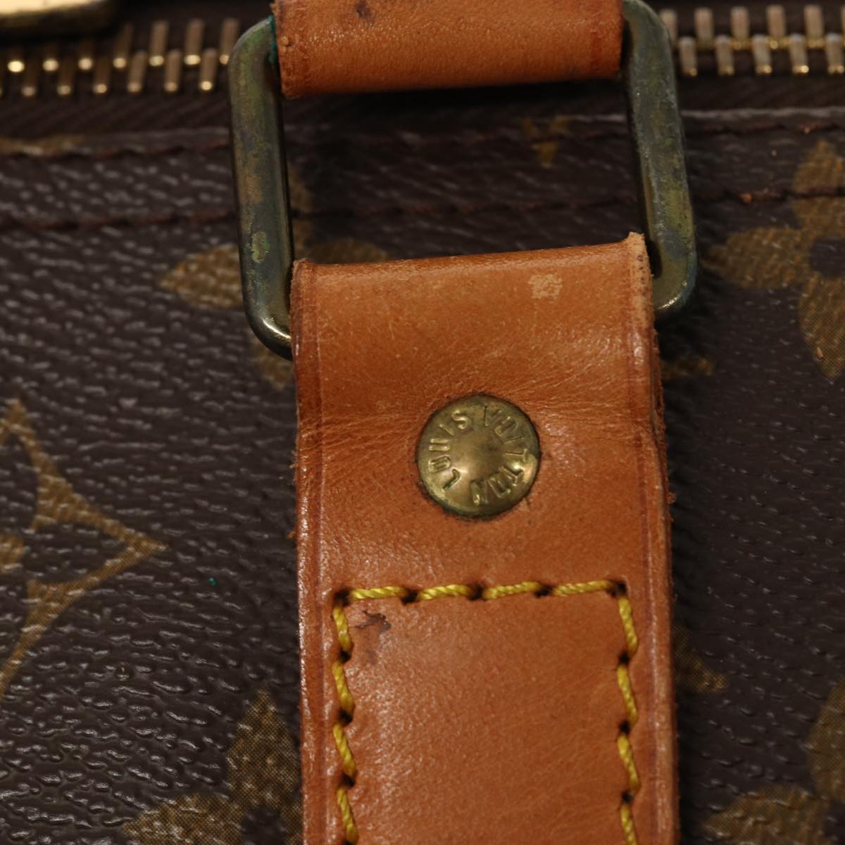 Louis Vuitton Keepall 60, Brown, Canvas, travel