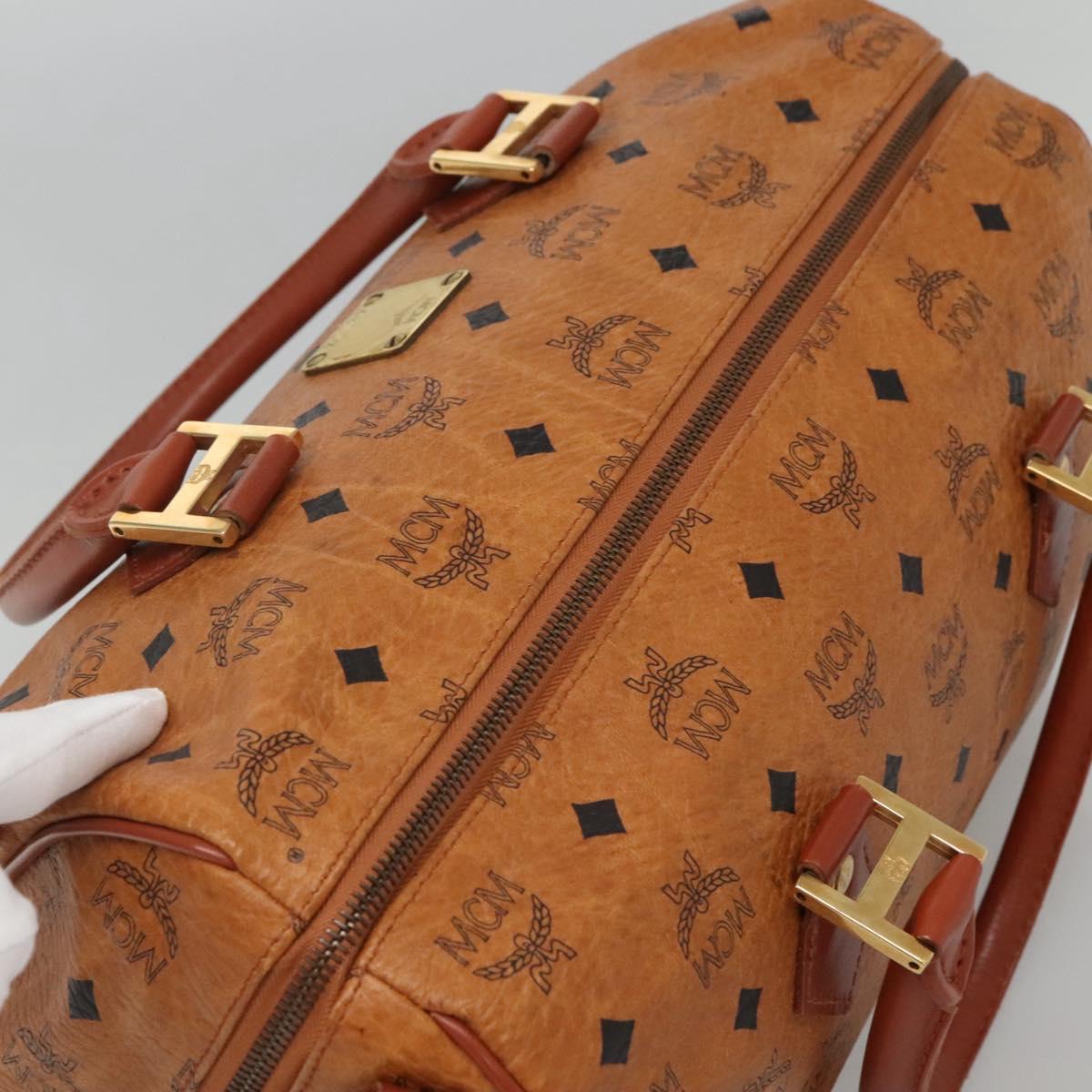 MCM Visetos, Brown, Canvas, travel