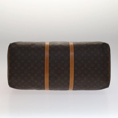 Louis Vuitton Keepall 60, Brown, Canvas, travel