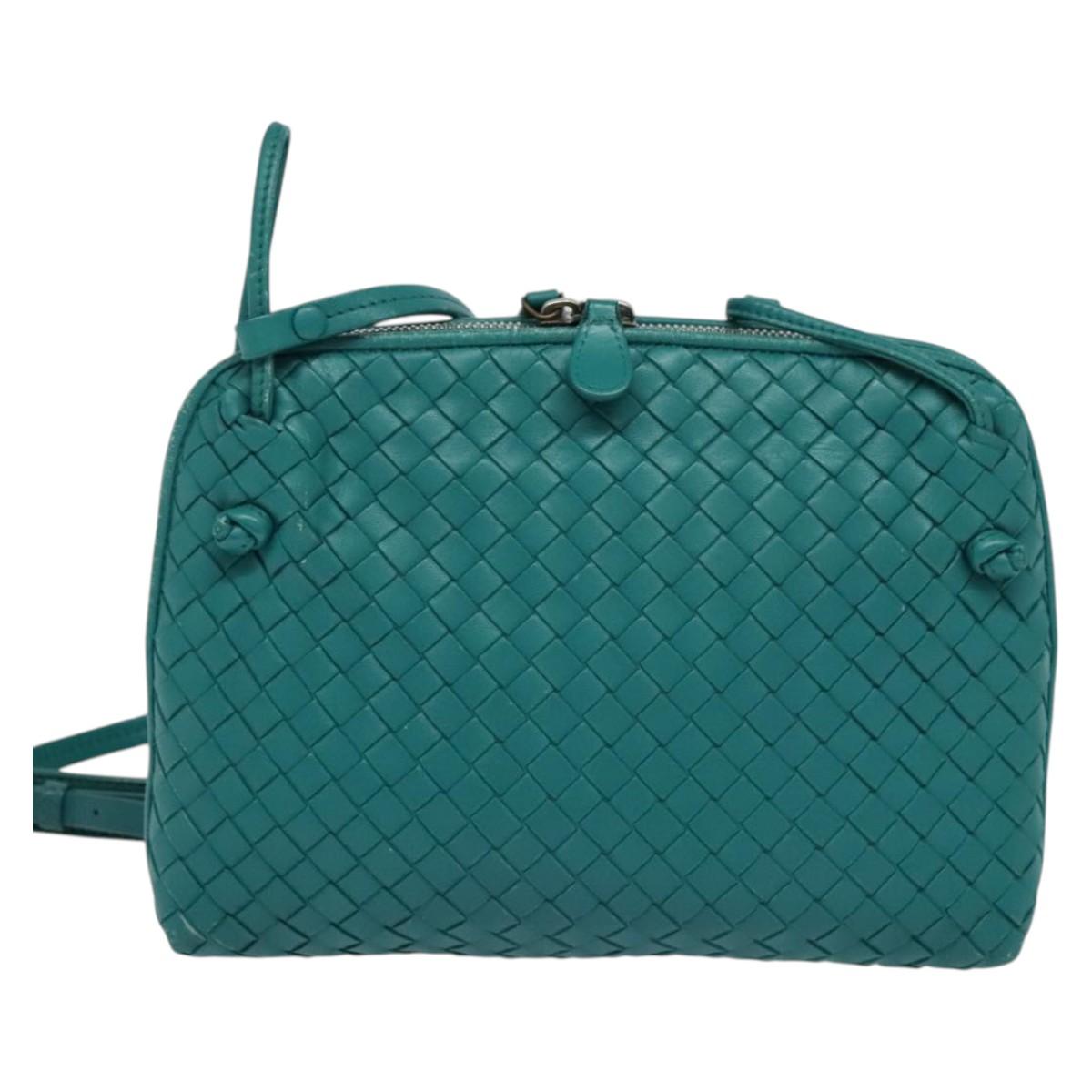 Bottega Veneta Intrecciato, Green, Leather, shoulder