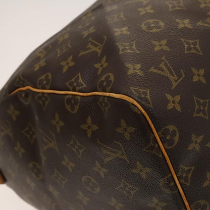 Louis Vuitton Keepall 55, Brown, Canvas, travel