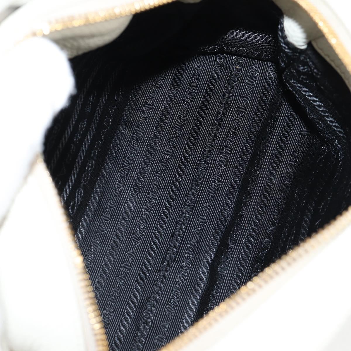 Prada Camera, White, Leather, shoulder