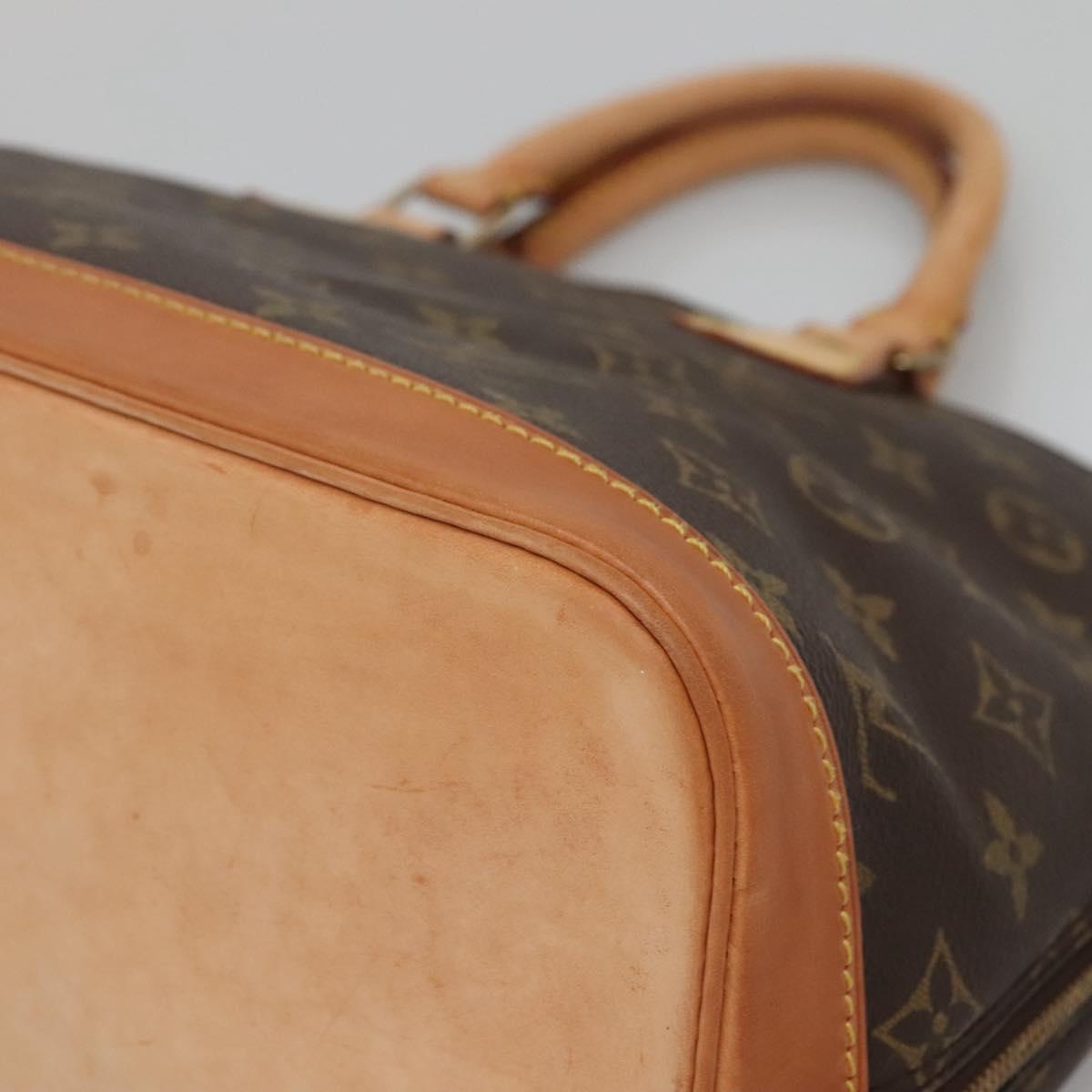 Louis Vuitton Alma, Brown, Canvas, handbag