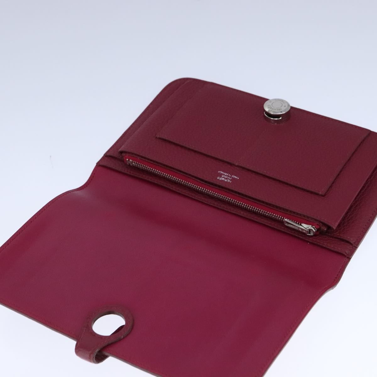 Hermès Dogon, Burgundy, Leather, wallet