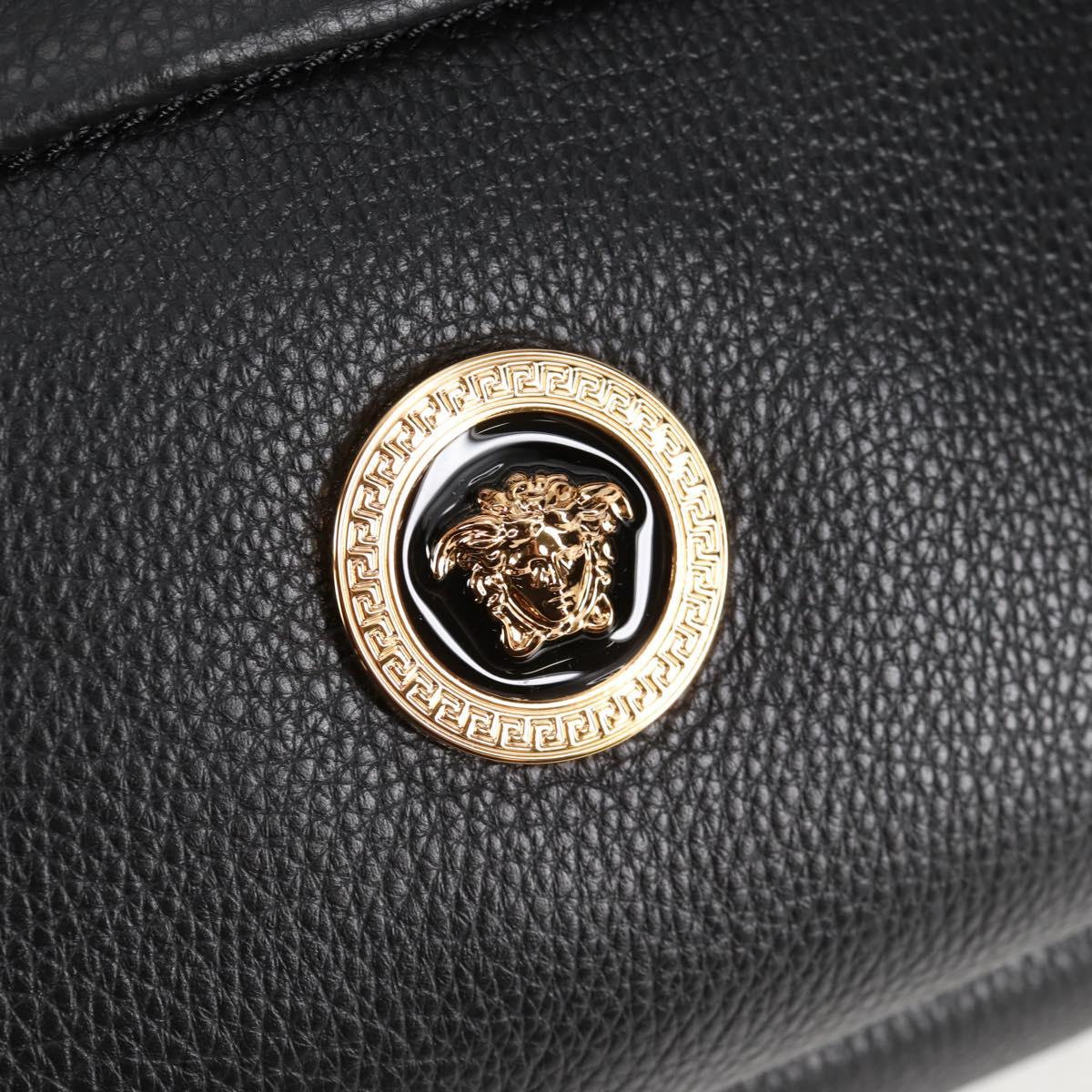 Versace Medusa, Black, Leather, backpack
