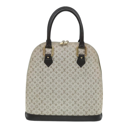 Louis Vuitton Alma long, Grey, Canvas, handbag