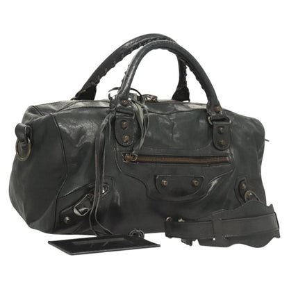 Balenciaga City, Black, Leather, handbag