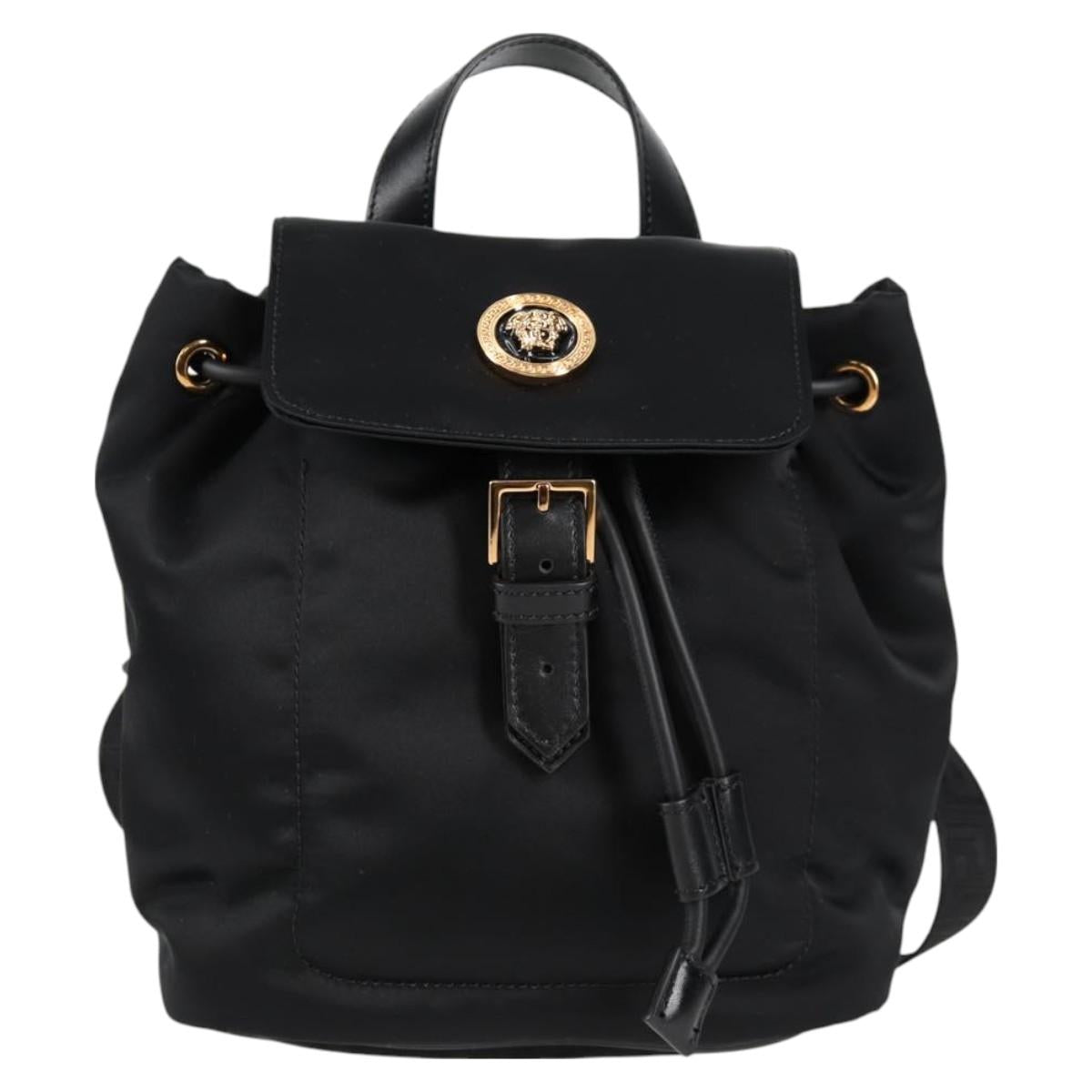 Versace Medusa, Black, NYLON, backpack