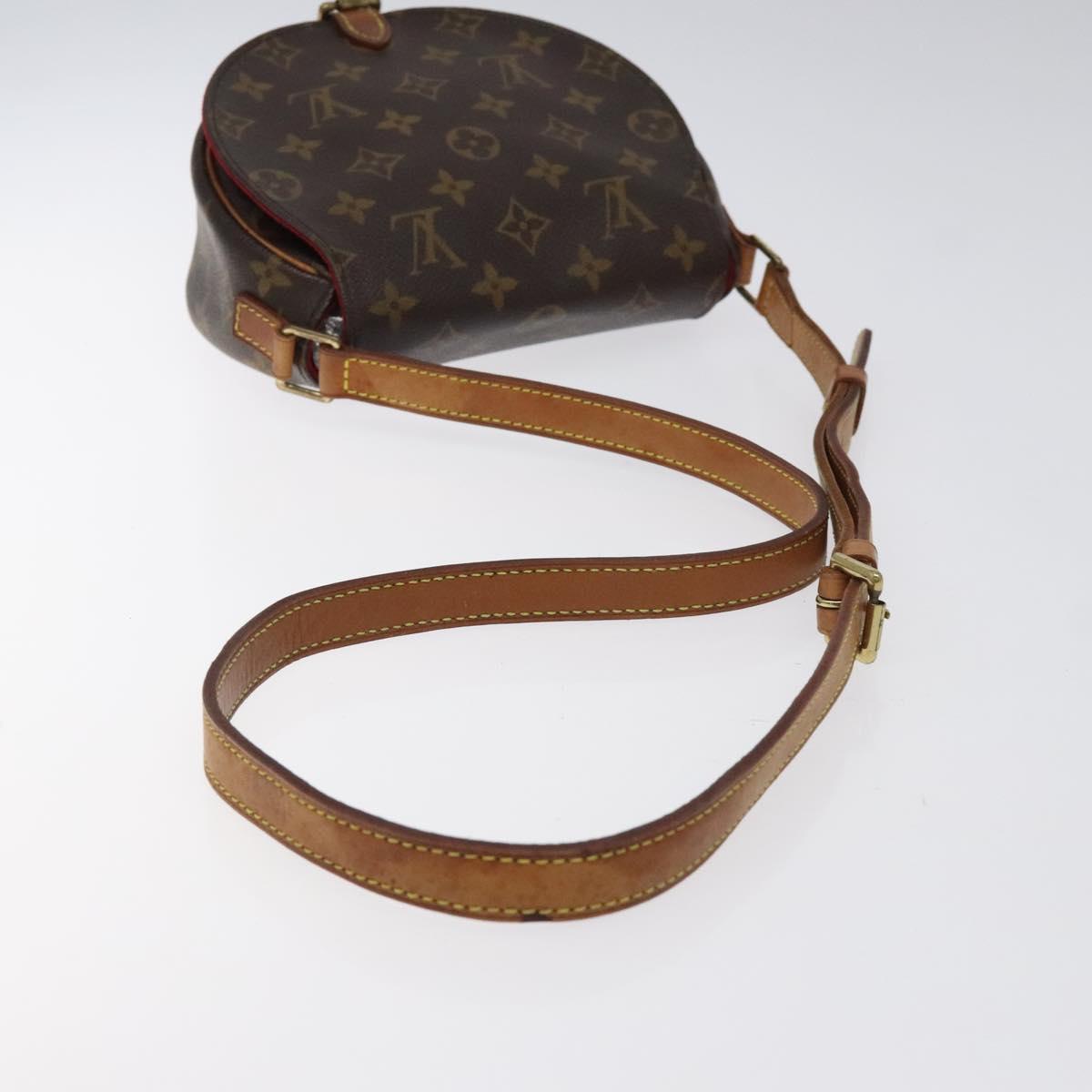 Louis Vuitton Tambourine, Brown, Canvas, shoulder