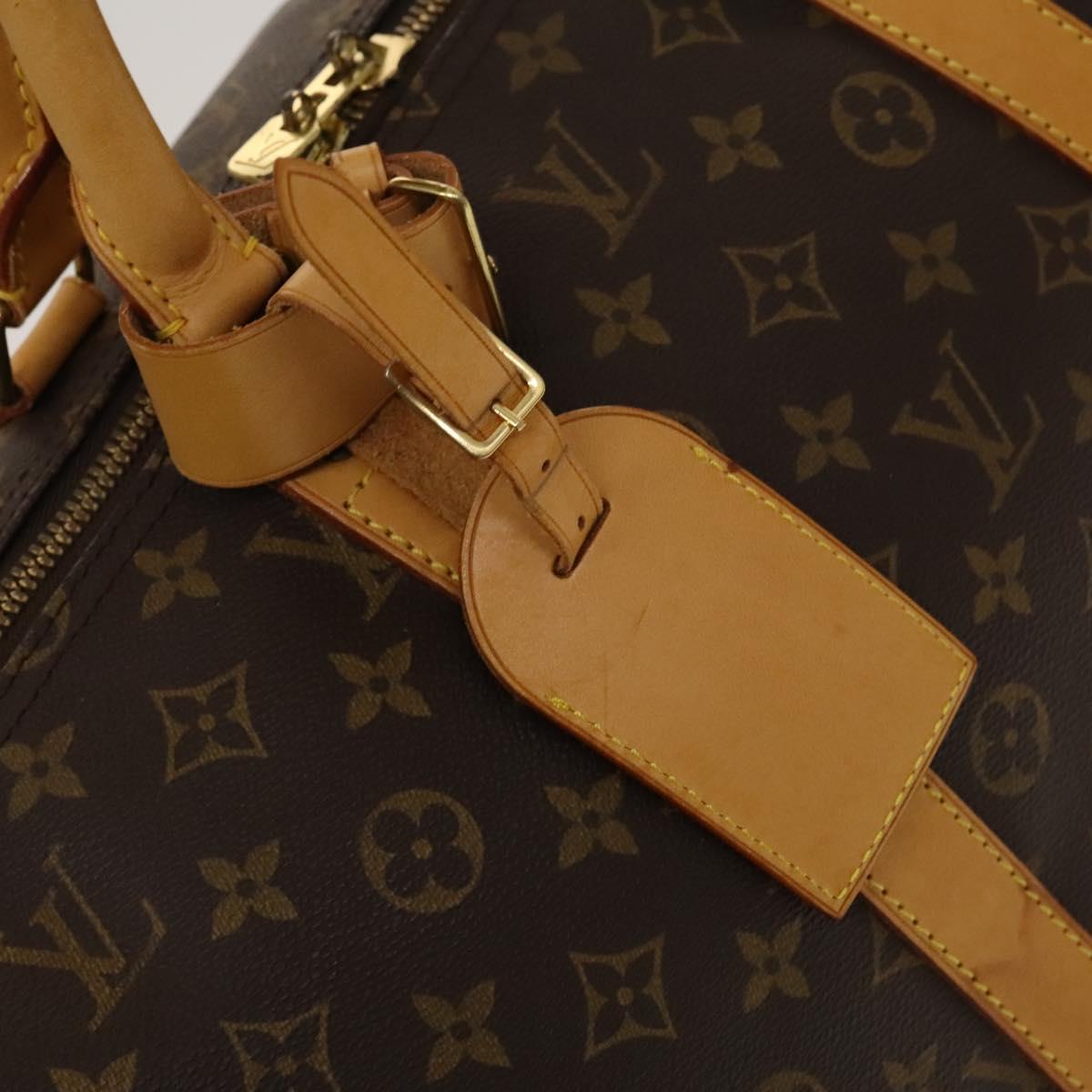 Louis Vuitton Keepall 55, Brown, Canvas, travel