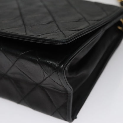 Chanel Full Flap, Black, Leather, shoulder