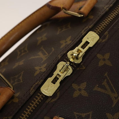 Louis Vuitton Keepall 55, Brown, Canvas, travel