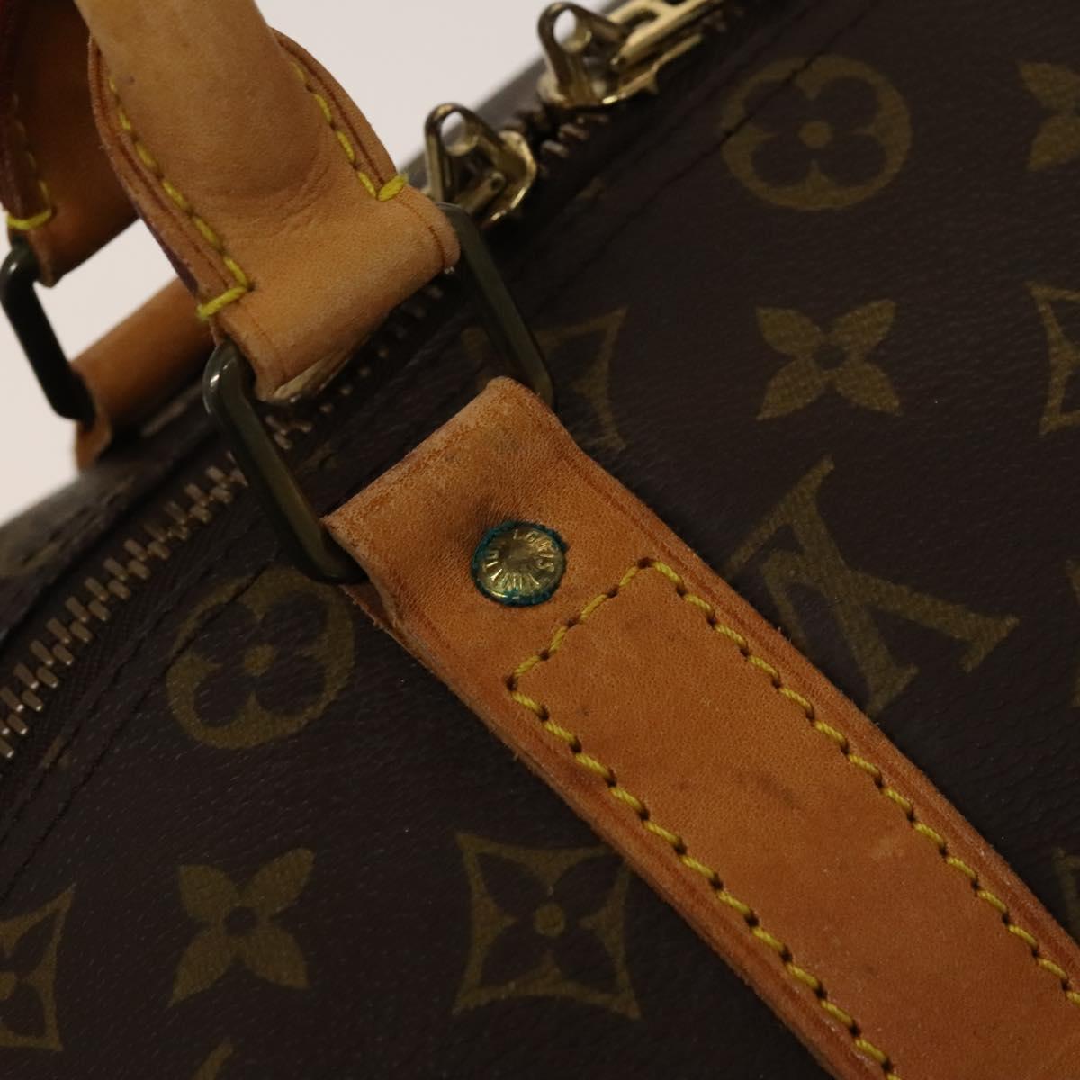 Louis Vuitton Keepall 45, Brown, Canvas, travel