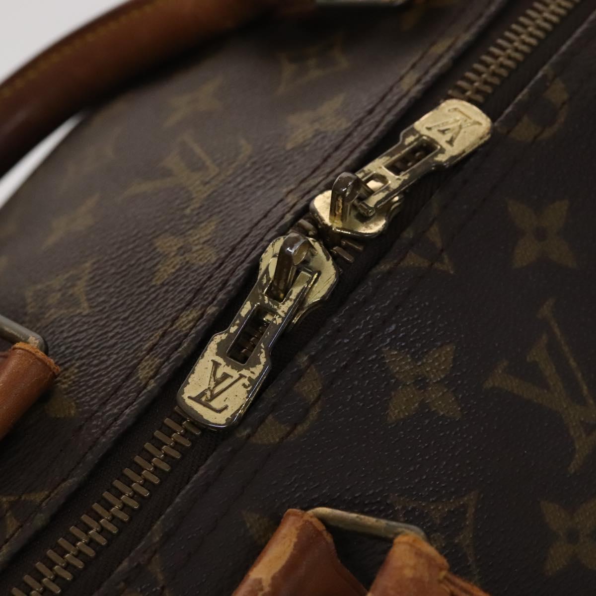 Louis Vuitton Keepall 55, Brown, Canvas, travel