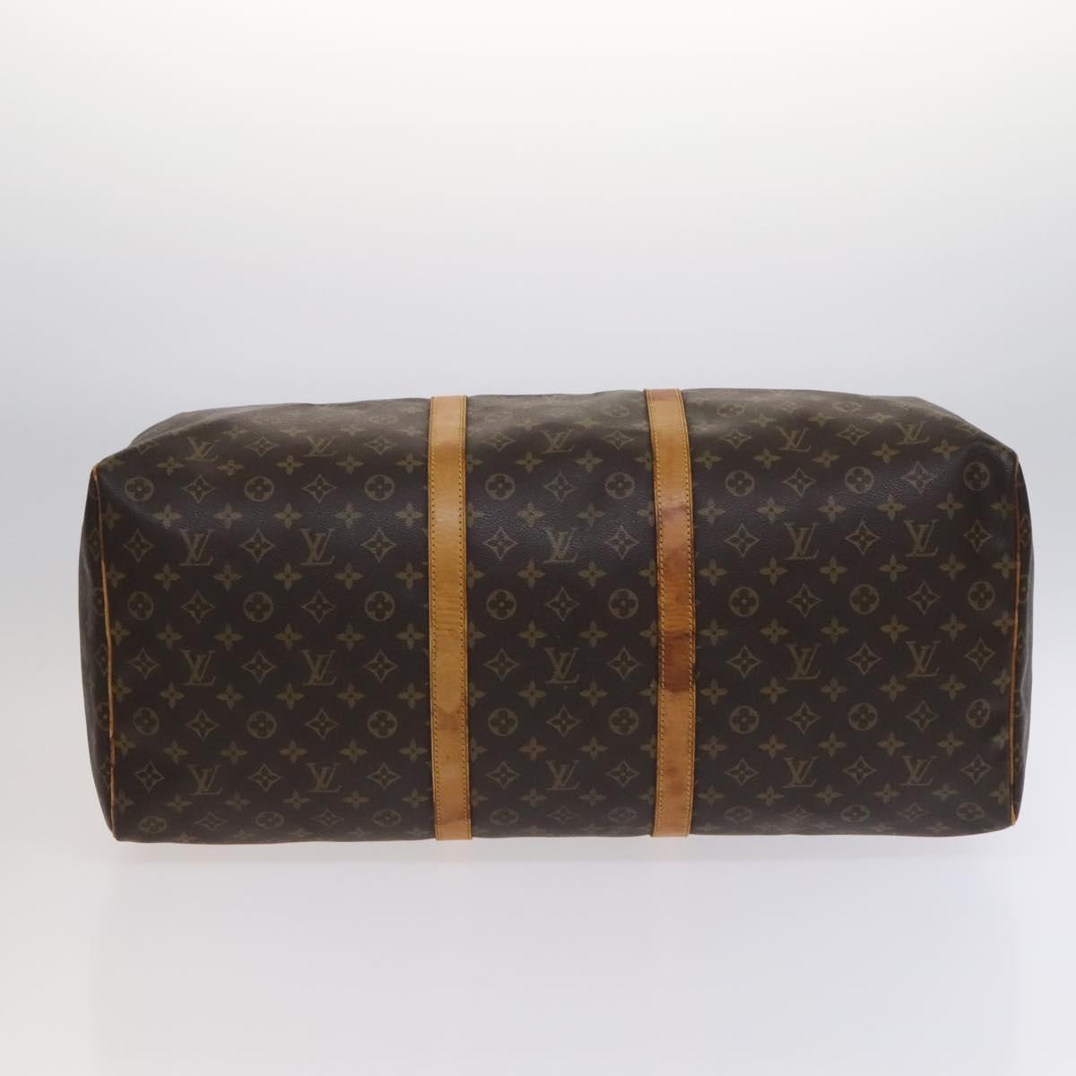Louis Vuitton Keepall 60, Brown, Canvas, travel