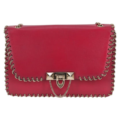 Valentino Garavani Demilune, Pink, Leather, shoulder