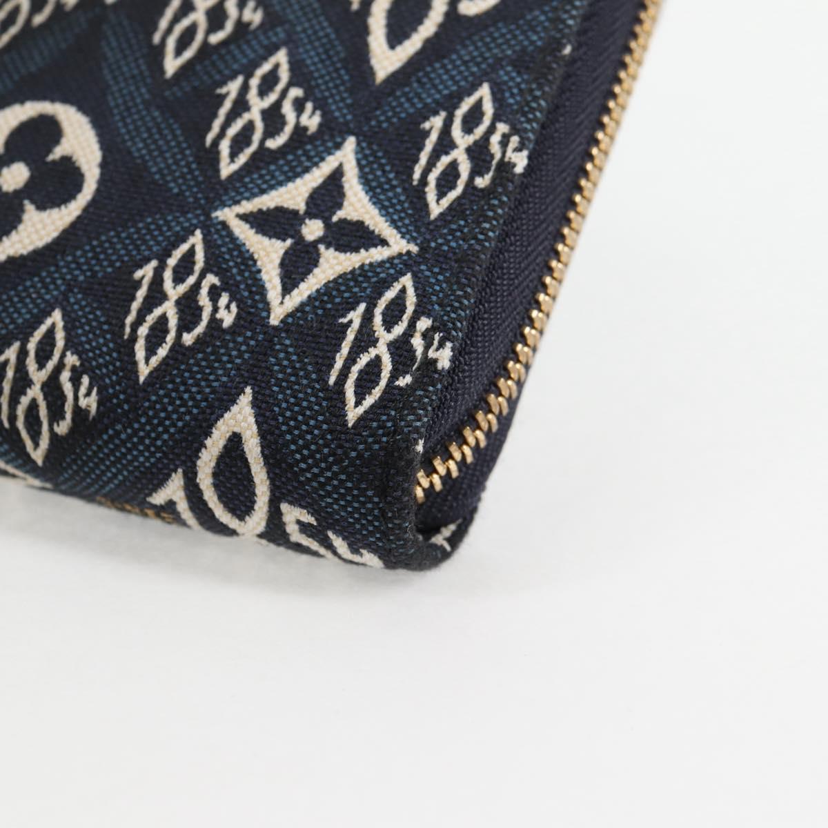 Louis Vuitton Zippy wallet, Blue, Canvas, wallet