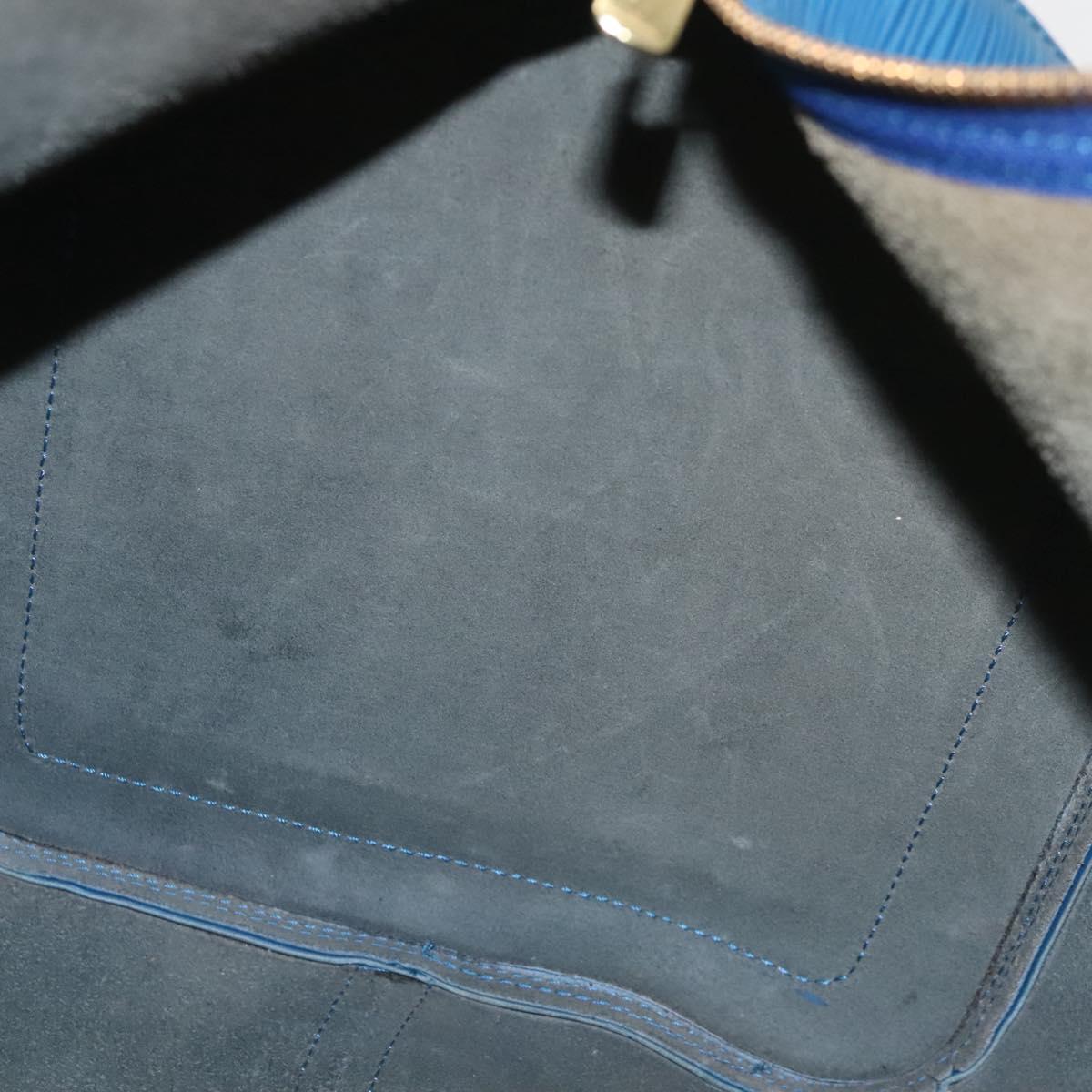 Louis Vuitton Keepall 55, Navy, Leather, travel