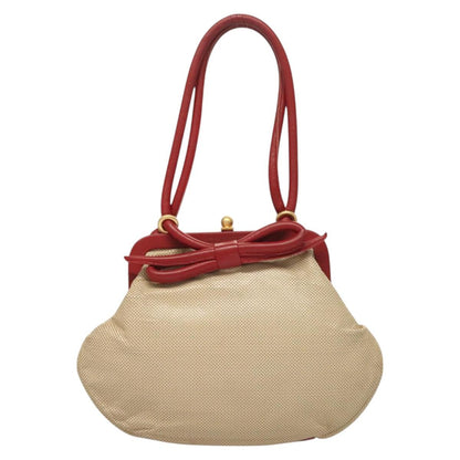 Chanel, Beige, Leather, shoulder