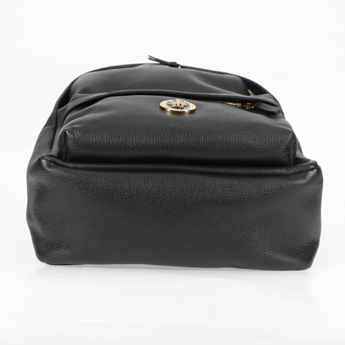 Versace Medusa, Black, Leather, backpack