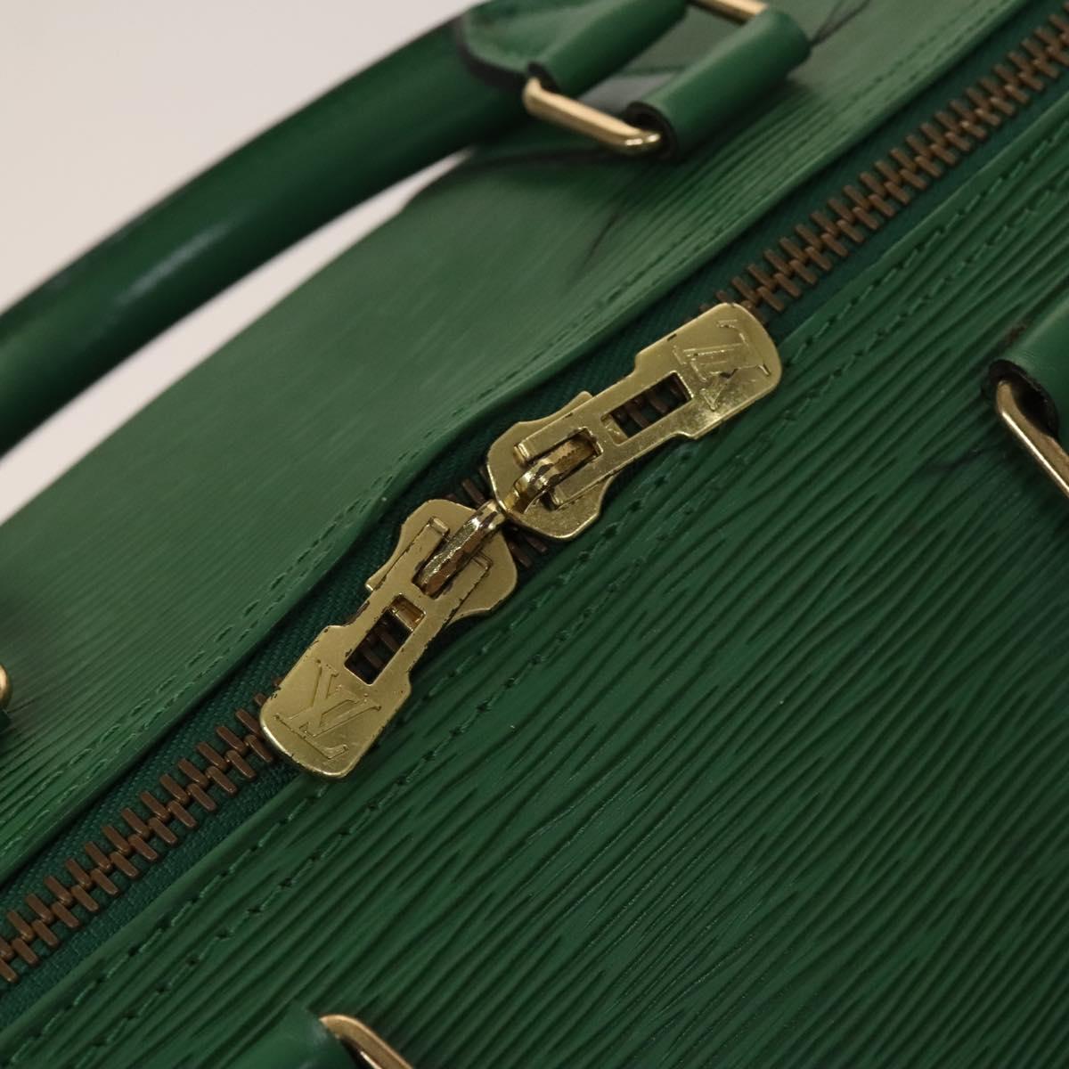 Louis Vuitton Keepall 50, Green, Leather, travel