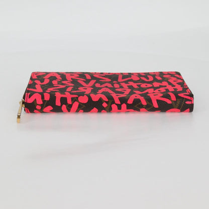 Louis Vuitton Portefeuille zippy, Pink, Canvas, wallet