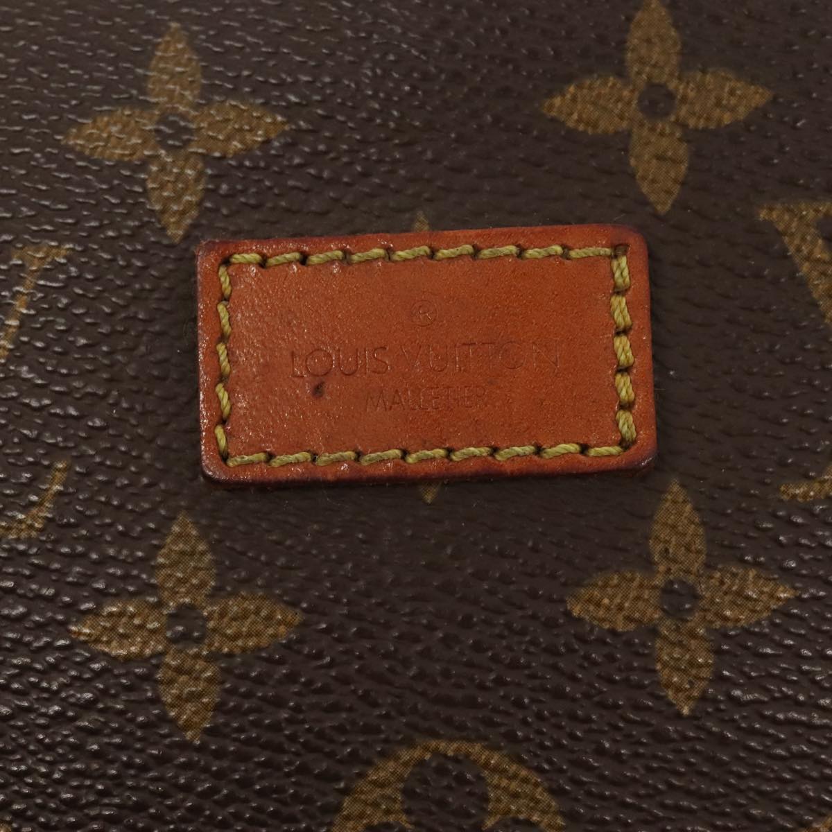 Louis Vuitton Saumur 35, Brown, Canvas, shoulder