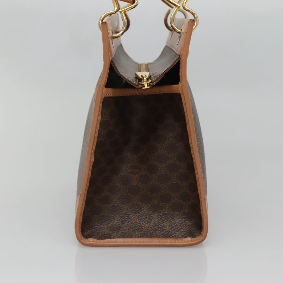 Celine Macadam Shoulder Bag Canvas, BROWN, CANVAS, Shoulder bag