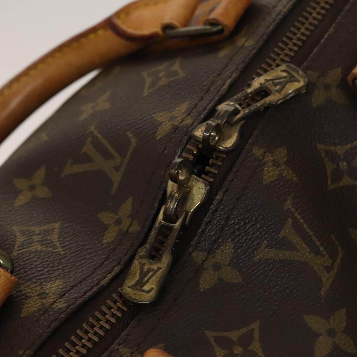 Louis Vuitton Keepall 60, Brown, Canvas, travel
