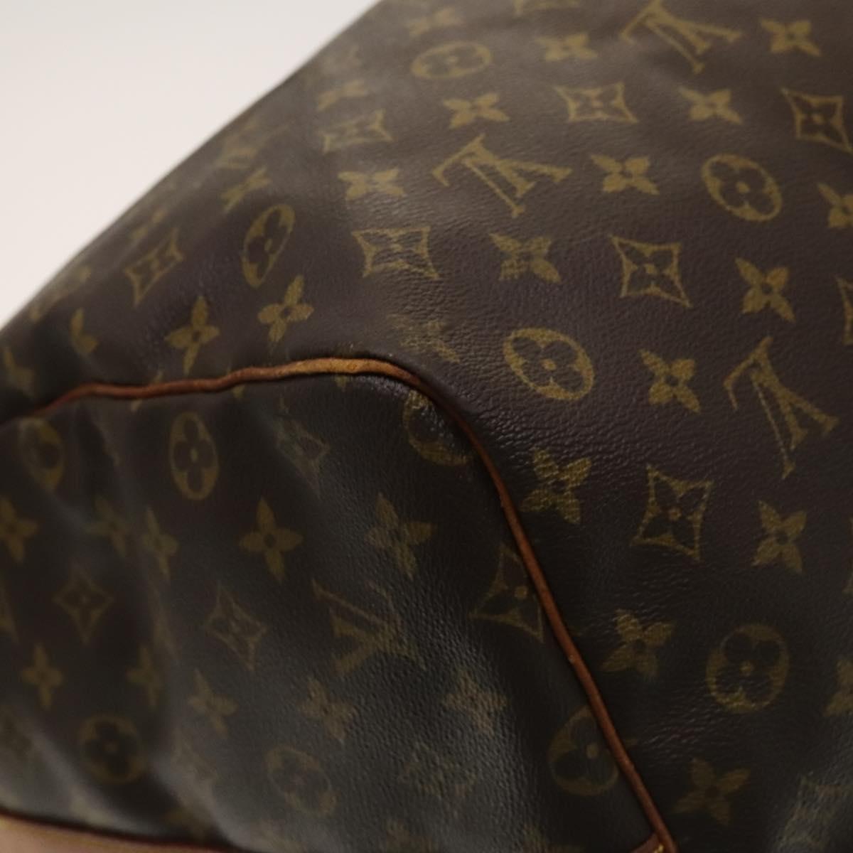 Louis Vuitton Keepall Bandoulière 55, Brown, Canvas, travel