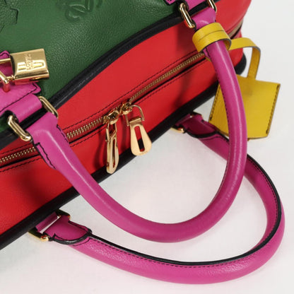 Loewe Amazona, Green, Leather, handbag