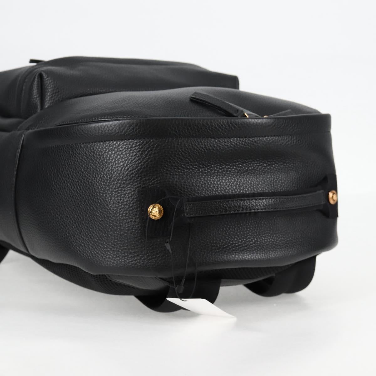 Versace Medusa, Black, Leather, backpack
