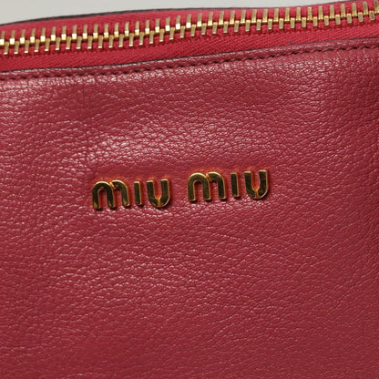 Miu Miu Madras, Pink, Leather, handbag