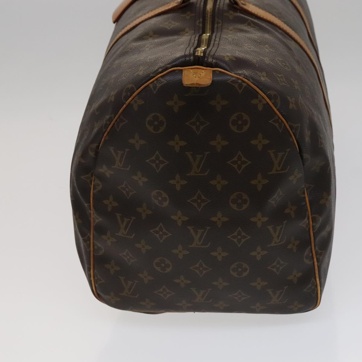 Louis Vuitton Keepall 55, Brown, Canvas, travel
