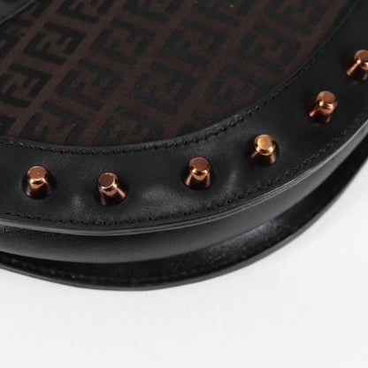 Fendi, Black, Canvas, shoulder