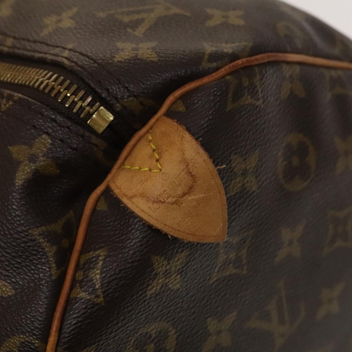 Louis Vuitton Keepall 55, Brown, Canvas, travel