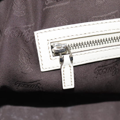 Gucci Vintage, White, Leather, handbag