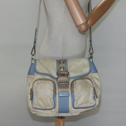 Prada Re-Nylon, Beige, Canvas, shoulder