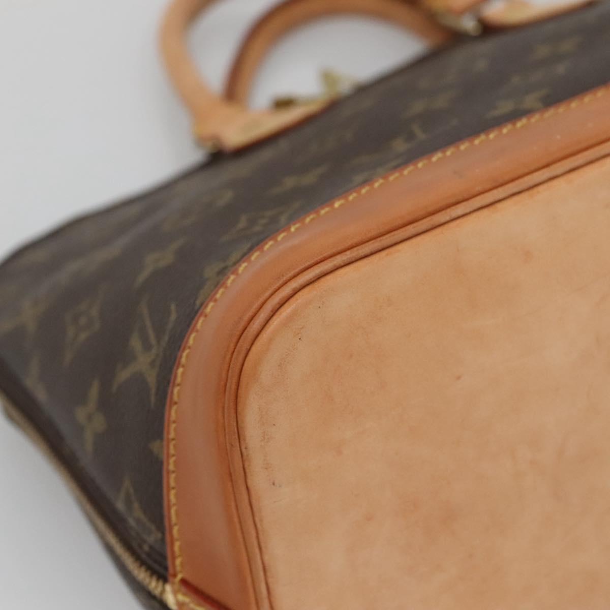 Louis Vuitton Alma, Brown, Canvas, handbag