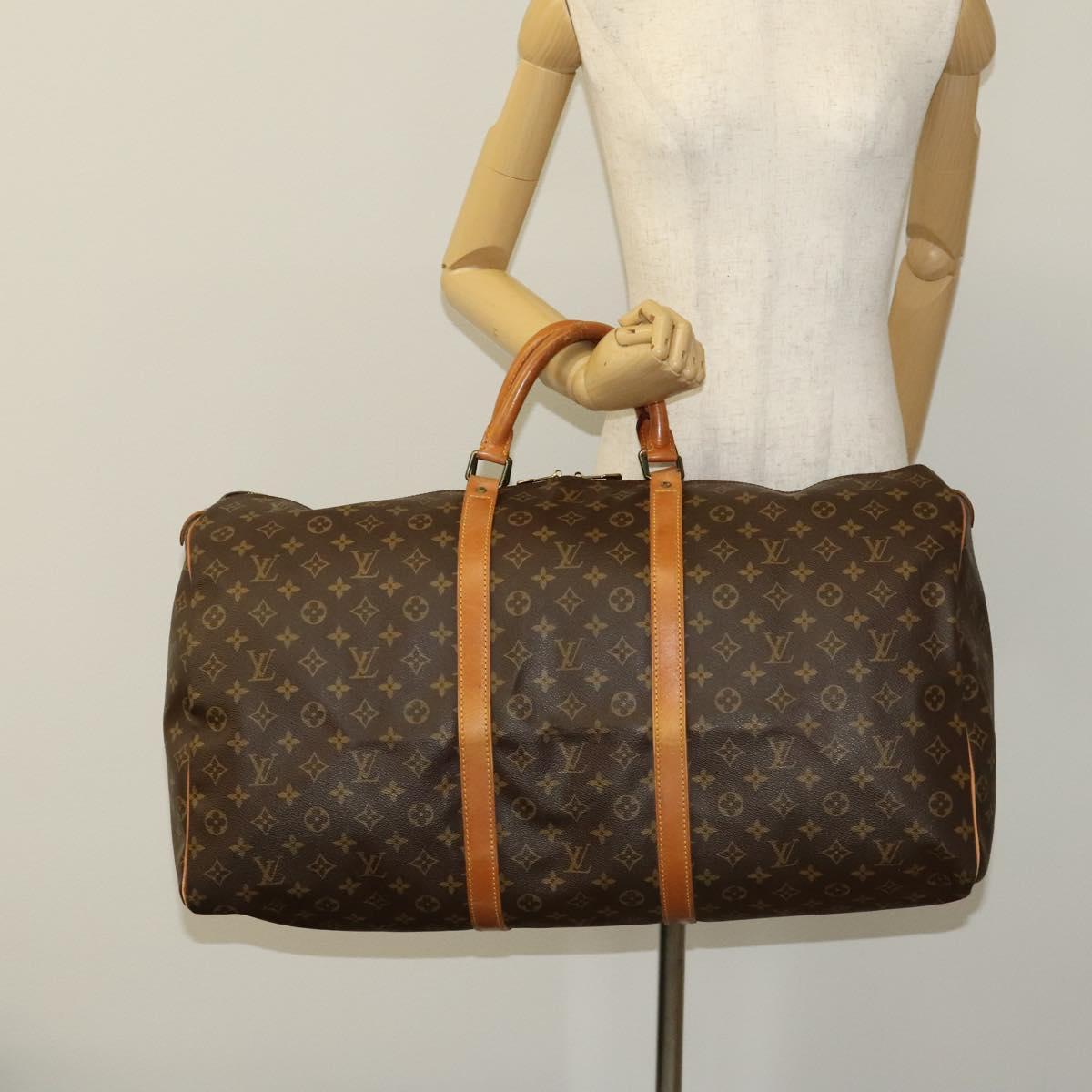 Louis Vuitton Keepall 60, Blue, Canvas, travel