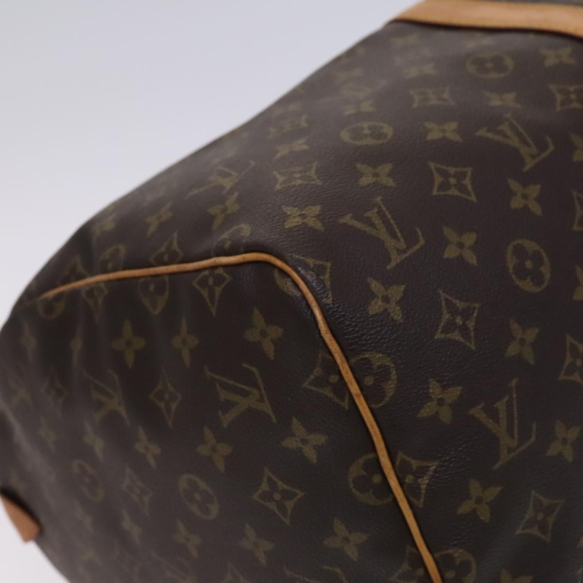 Louis Vuitton Keepall 55, Brown, Canvas, travel
